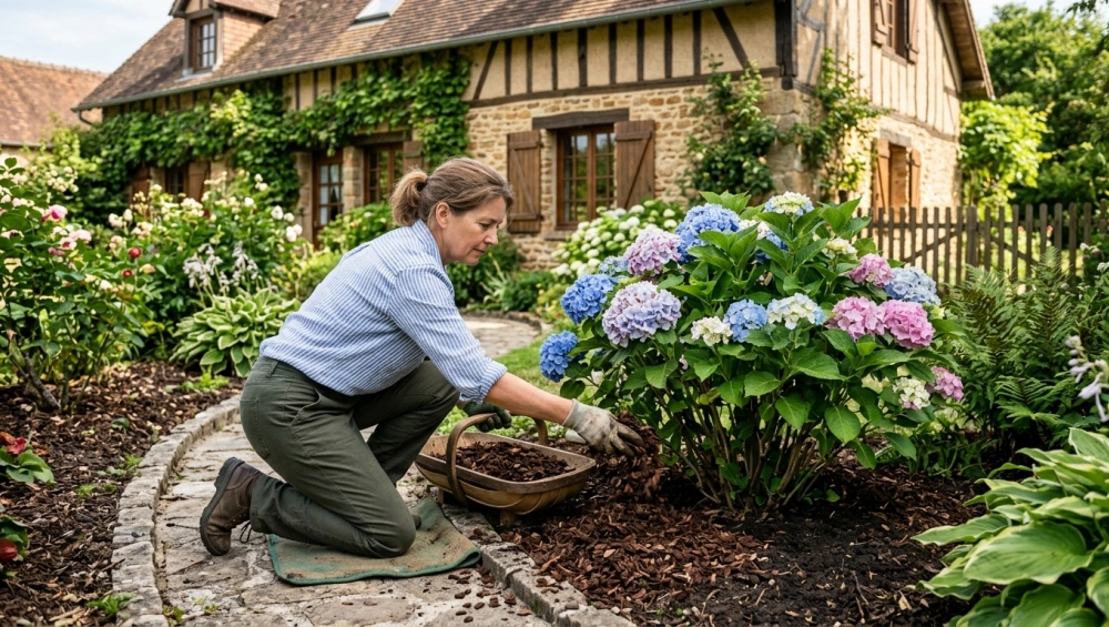 Que mettre au pied des hortensias : conseils saisonniers