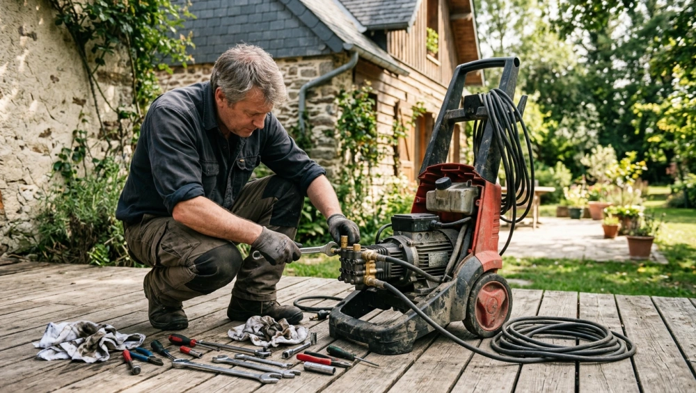 Mon Karcher tourne mais ne monte pas en pression : causes et solutions