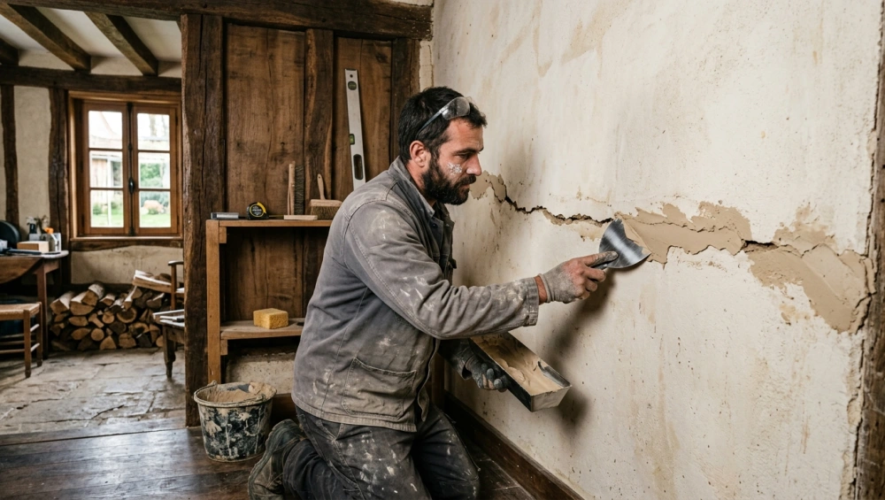 Réparer une grosse fissure sur un mur extérieur : méthode durable