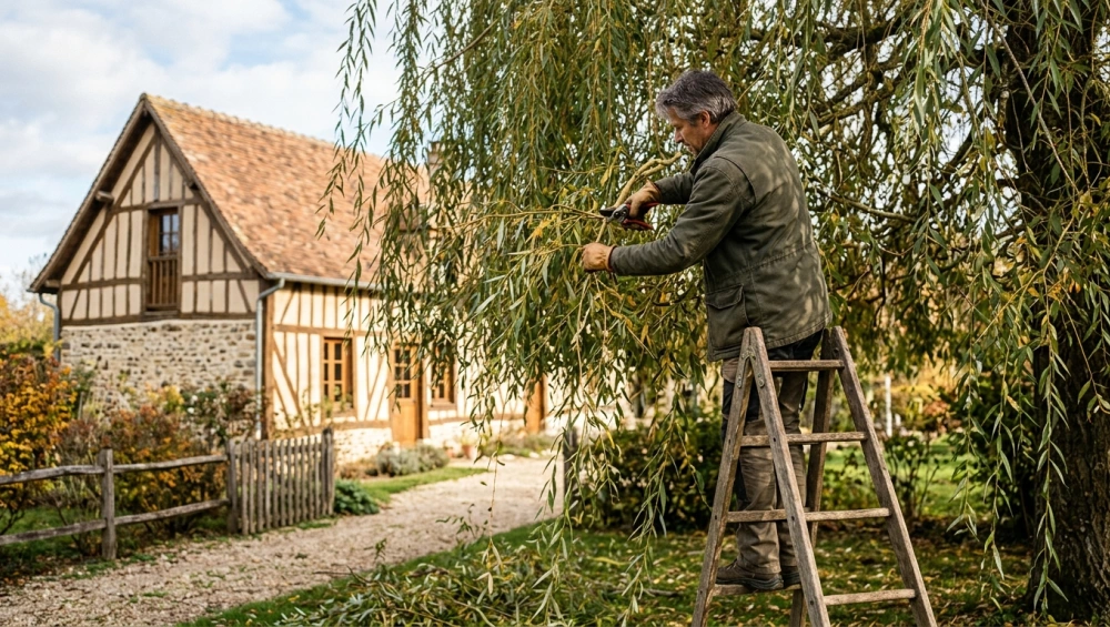 Taille du saule crevette : le guide pas à pas pour une boule rose éclatante